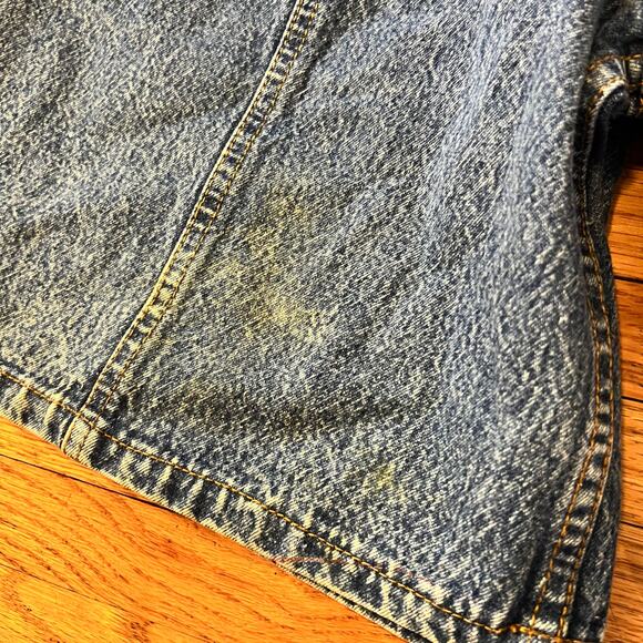 Vintage Y2k 90s Joey Fresco Denim Jean Shorts Womens 32 (meas 28) High Rise - Picture 2 of 11